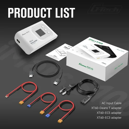Vista 2 de Gens ace Imars S100 G-Tech Series 100W Lipo Cargador de batería (blanco)