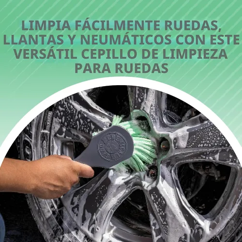 Vista 2 de Chemical Guys, Wheelie Wheel & Exterior Brush for Rims & Tires, Soft, Green
