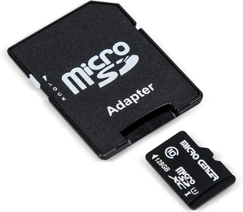 Vista 3 de Micro Center Tarjeta de memoria flash MicroSDXC Clase 10 de 128 GB con adaptador para almacenamiento de dispositivos móviles, teléfonos, tabletas