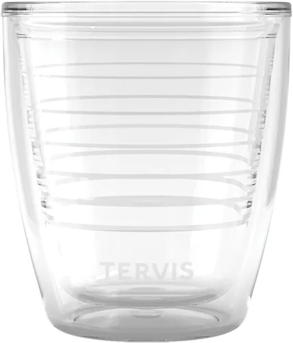 Vista 50 de Tervis Vaso aislado de mesa transparente y colorido fabricado en Estados Unidos con doble pared, taza de viaje que mantiene las bebidas frías