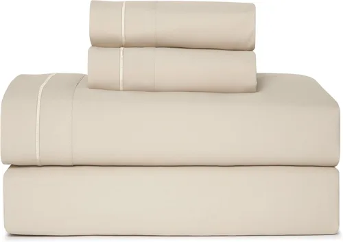 Vista 14 de Casual Living Juego de sábanas tamaño individual, microfibra refrescante, 3 piezas, color beige