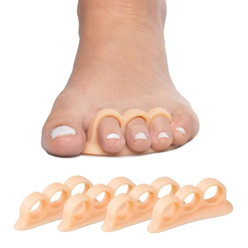 Vista 10 de ZenToes - Corrector, espaciadores de dedos de gel de triple bucle, paquete de 4