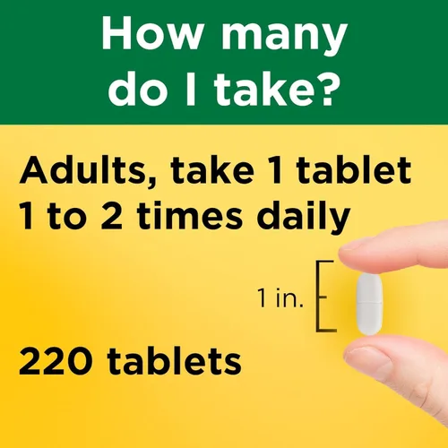 Vista 4 de Nature Made Calcio 600 mg con vitamina D3, suplemento dietético para apoyo óseo, 220 tabletas - Paquete de 2