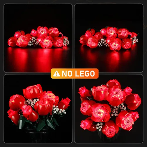 Vista 5 de LIGHTAILING Luz para Lego- 10328 Ramo de Rosas - Kit de iluminación LED compatible con el modelo de bloques de construcción Lego - No incluye