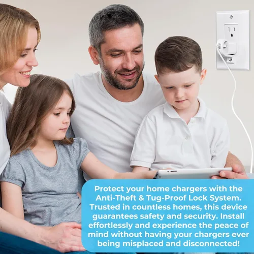Vista 6 de Lock Socket - Bloqueo del cargador - La forma más sencilla de bloquear tu cargador y cable - Compatible con cargador y cable de iPhone