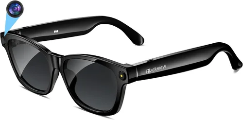 Vista 11 de Blackview Lentes inteligentes, lentes de sol polarizados Bluetooth con altavoz, control de voz, protección UV, lente de luz azul