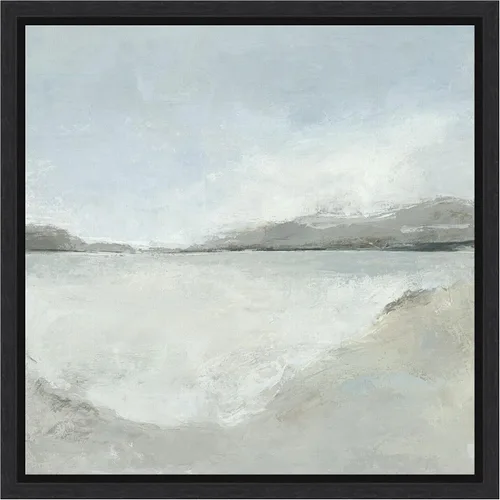 Vista 8 de Amanti Art Lienzo enmarcado para pared, 16 x 16 pulgadas, sutil costero por Hannah Dawson, lienzo enmarcado para pared, obras de arte abstractas