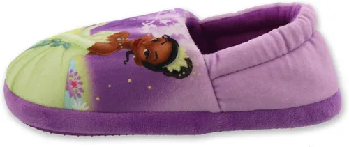 Vista 4 de Disney Pantuflas Aline de felpa para niñas pequeñas de princesa