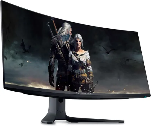 Vista 4 de Dell Alienware 34 QD-OLED QD-OLED Monitor para juegos - 34.18" WQHD (3440x1440) 21:9-165Hz - 0.1ms GTG - 1800R - DCI-P3 99.3% - sRGB 149% - AMD