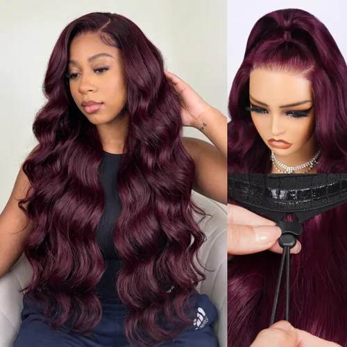 Vista 24 de Arabella - Pelucas de cabello humano sin pegamento de 6 x 5 con reflejos de encaje HD Balayage peluca de 18 pulgadas 1B/27 Ombre Lace Front Wigs
