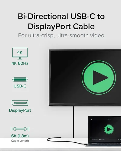 Vista 2 de Adaptador enchufable de USB-C a HDMI/DP/VGA.
