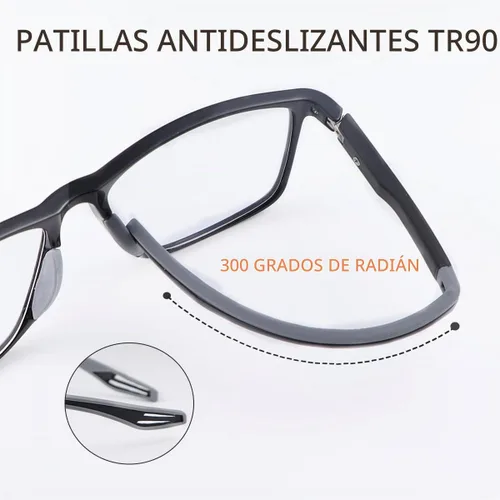Vista 3 de LJIMI Gafas de sol de lectura fotocromáticas progresivas multifocal, bisagras de resorte, lentes de bloqueo de luz azul, lentes de transición
