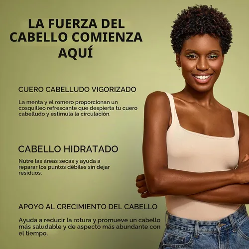 Vista 2 de African Pride Aceite para fortalecer el cabello Feel It Formula - Aceite para el cabello con romero, menta y salvia - Hidrata el cabello, ayuda a