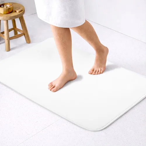 Vista 36 de American Soft Linen - Alfombra de baño antideslizante, 100% de algodón, 17 x 24 pulgadas, alfombras de baño lavables, tapetes peludos, color beige
