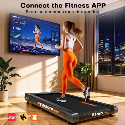 Vista 12 de Walking Pad Treadmill with Speaker, 4-in-1 6.2MPH Treadmills for Home with App Compatible, Walking Pad with 10% Incline, LED Display, 2.75HP