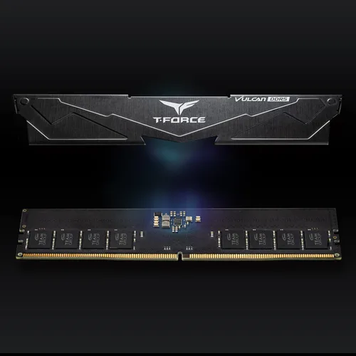 Vista 7 de TEAMGROUP T-Force Vulcan DDR5 16GB (2x8GB) 5200MHz (PC5-41600) CL40 Intel XMP 3.0 y AMD Expo Compatible Módulo de Memoria de Escritorio Ram Negro
