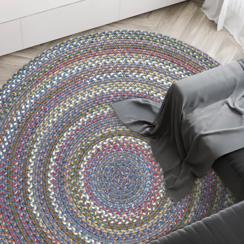Vista 34 de Rhody Rug Country Jewel CJ35 - Alfombra trenzada ovalada de bronce de 2 x 3 pies, decoración del hogar, alfombra de piso o alfombra de dormitorio