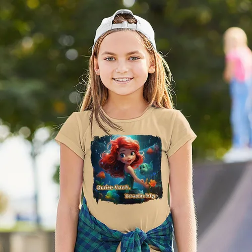 Vista 2 de Swim Fast Mermaid Toddler T-Shirt - Birthday Present Ideas - Kids Apparel