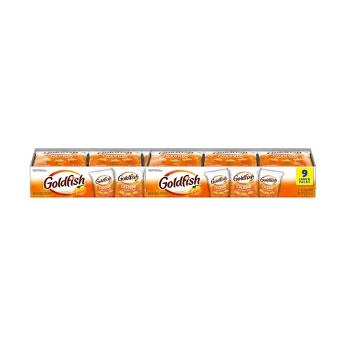 Vista 10 de Goldfish Colors Cheddar Crackers, paquete de aperitivos, 0.9 onzas, bandeja de paquete múltiple de 9 CT