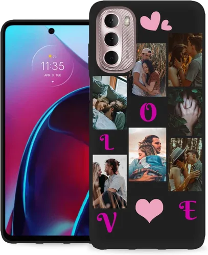 Vista 23 de Funda personalizada para Motorola Moto G Stylus 5G con nombre de foto y texto – GStylus 5G personalizada para teléfono móvil/smartphone/teléfono