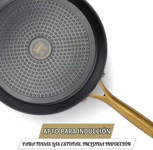 Vista 5 de Blue Diamond Sartén antiadherente de cerámica con infusión de diamante de 5 Negro