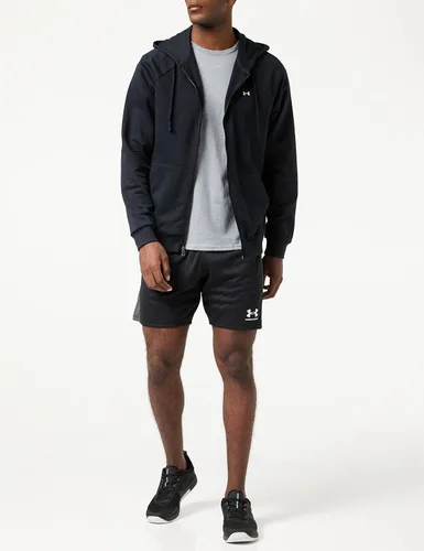Vista 3 de Under Armour Rival - Sudadera de vellón para hombre, con capucha y cierre con cremallera completa