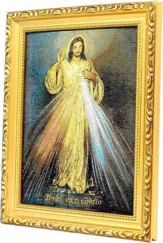 Vista 2 de Marco acolchado Divine Misericordia/Divina Misericordia 9x11, Superficie Acolchada 2025s (9x11)