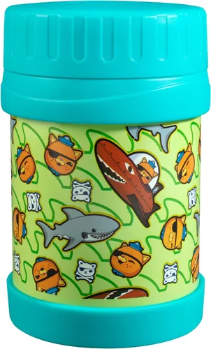 Vista 11 de Octonauts Above & Beyond - Tarro de alimentos de acero inoxidable de 13 onzas para niños, con aislamiento al vacío de doble pared azul, a prueba