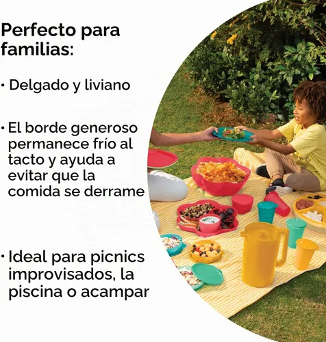 Vista 3 de Tupperware Platos de almuerzo recalentables para microondas, aptos para lavavajillas y microondas, sin BPA, reutilizables, ligeros, duraderos e