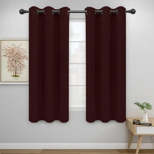 Vista 44 de Easy-Going - Cortinas opacas para dormitorio, aislamiento térmico sólido con ojales, cortinas de ventana para reducción de ruido, cortinas