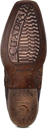 Vista 8 de CUADRA Botas urbanas para hombre en cuero genuino marrón, Marrón