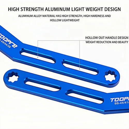 Vista 3 de Llave de eje central 6 en 1, soporte inferior profesional, multiherramienta, kit universal de servicio de bicicleta para sistemas estándar ISO/JIS