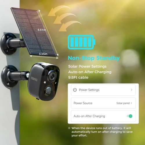 Vista 9 de Vicohome 2G6B - Cámara de seguridad solar 2K y timbre de video inteligente DB3 2K con timbre, no necesita NVR, funciona con pilas, fácil