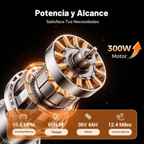 Vista 3 de MileRocket1 36V 300W - Bicicleta eléctrica para niños (doble juego de bicicletas)
