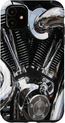 Vista 8 de iPhone 16 Motor de la motocicleta primer plano brillante caso de motociclista