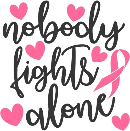 Vista 4 de Calcomanías de pared con diseño de «Nobody Fights Alone» para pared, cinta rosa, arte de pared, calcomanías de pared extraíbles para dormitorio