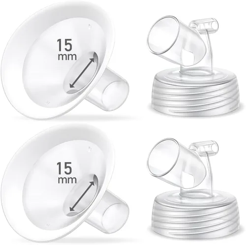 Vista 16 de Juego de 2 bridas de 0.55 pulgadas, protector de borde suave actualizado y conector de base de boca ancha, piezas de bomba para Spectra S2 Spectra