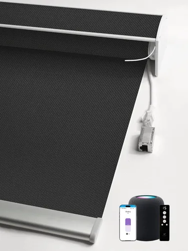 Vista 14 de SmartWings Persianas enrollables PoE, 1% de apertura, color beige Aventus 1% Apertura Beige