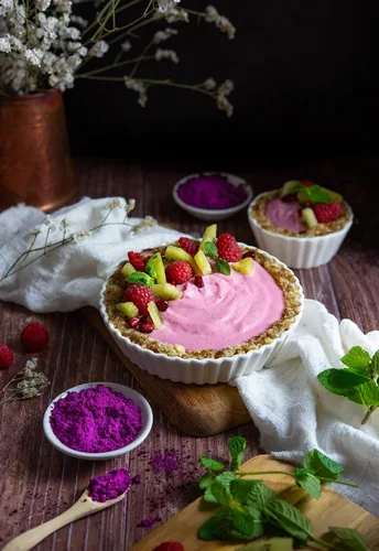 Vista 5 de Ancient Choice - Polvo de fruta del dragón rojo (4 onzas) USDA Orgánico liofilizado Pitaya sin OMG Colorante alimentario natural Superalimento