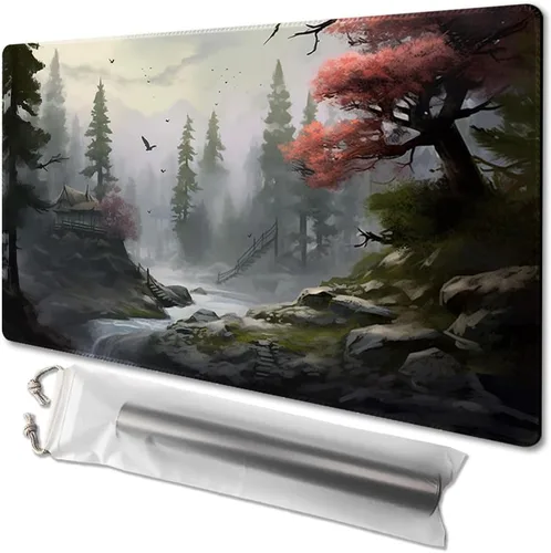 Vista 14 de MTG - Tapete de juego de tamaño 24 x 14 pulgadas, impresión antideslizante, ideal para entusiastas de los juegos de cartas, tapete de juego TCG