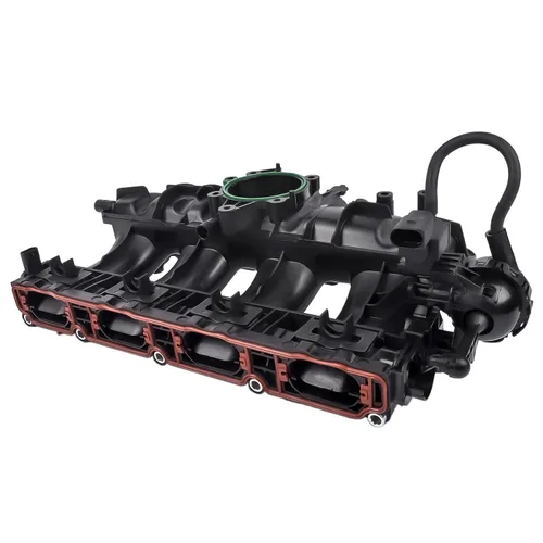 Vista 2 de Reemplazo del colector de admisión Bario para VW Jetta GTI Golf Tiguan, 06J133201BH W/válvula solenoide, juntas, sensor, repuesto para VW Jetta