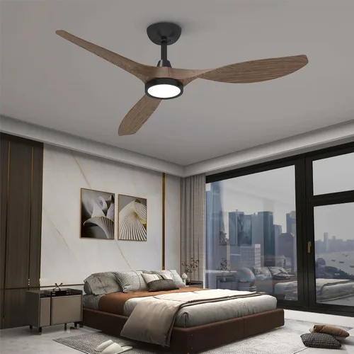 Vista 13 de Roomratv Ventiladores de techo con luces y control remoto, motor CC reversible silencioso y silencioso, 6 velocidades, temporizadores, 3 CCT, uso