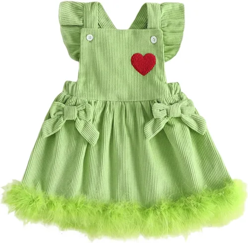 Vista 11 de Vestido de bebé niña con mangas con mosca cruzada sin espalda Pumpkin Face
