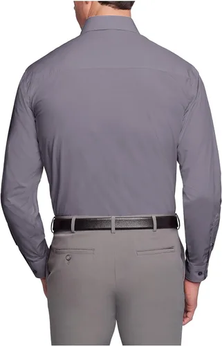 Vista 2 de Kenneth Cole - Camisa de vestir para hombre, ajuste regular, color liso