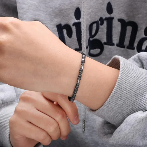 Vista 2 de JoycuFF Pulseras de cumpleaños con texto en inglés "I Love You" para el Día de Acción de Gracias, pulsera de hilo envolvente