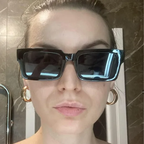 Vista 5 de Gafas de sol para mujer, diseño clásico, minimalista, a la moda, UV400, cuadradas, unisex, TY2984