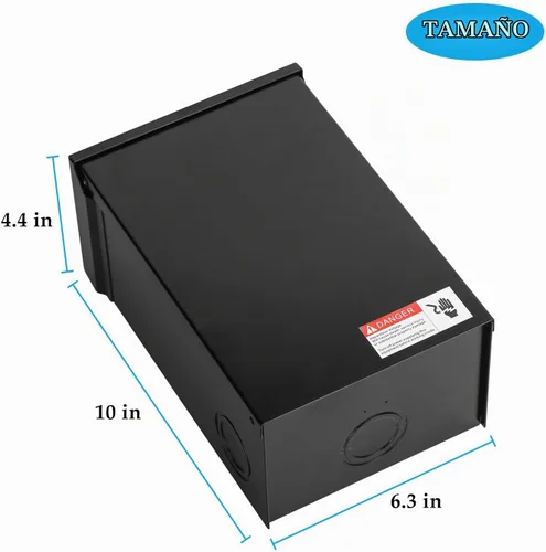 Vista 5 de Briidea Panel de spa de 50 amperios con disyuntor GFCI de 3 polos y 50 amperios, impermeable IP 65, ideal para spas, jacuzzis, piscinas, hogar Negro