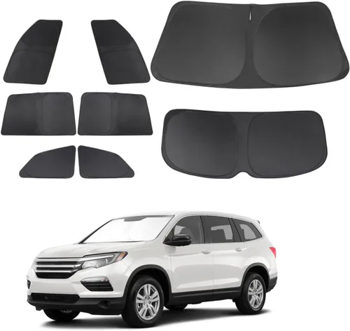 Vista 34 de TINGLU Persianas de ventana para Honda CR-V 2023-2026, accesorios para ventanas laterales de automóvil, parabrisas triangular, parasol para rayos UV