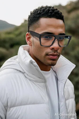 Vista 2 de VISOONE Square TR90 Non-Prescription UV400 Anti-Glare Computer Glasses Negro