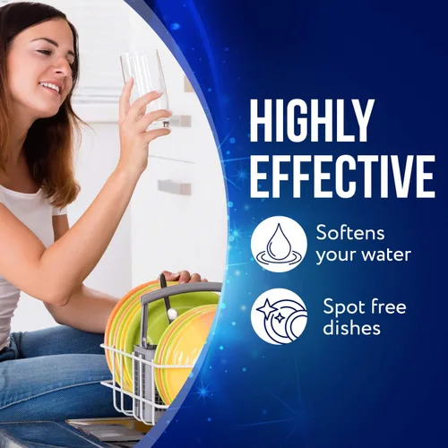 Vista 5 de IMPRESA Sal para lavavajillas de grano grueso, fórmula 100% pura de 80 onzas y sal suavizante, compatible con modelos Miele, Bosch y Whirlpool
